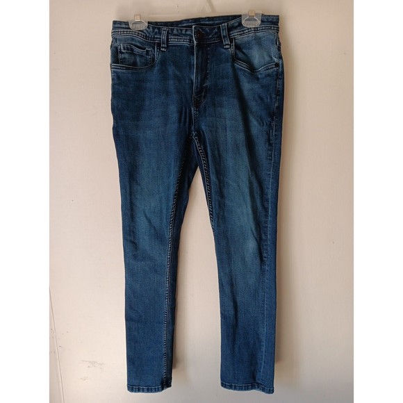The Perfect Jean Other - The Perfect Jean NYC Skinny Fit Jeans Stretch Denim Mens 31x30 Blue Pants Cotton